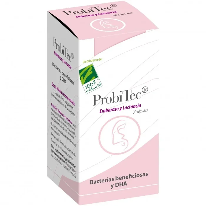 100% Natural Probitec Embarazo Y Lactancia 30 Cápsulas
