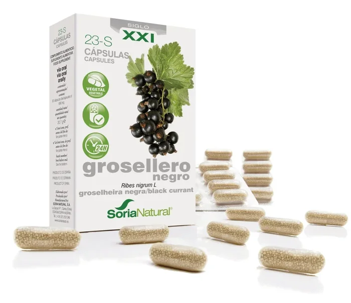 23-S Grosellero Negro XXI – Soria Natural – 30 cápsulas