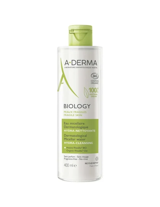 A-Derma Biology Agua Micelar Dermatológica, 400 Ml