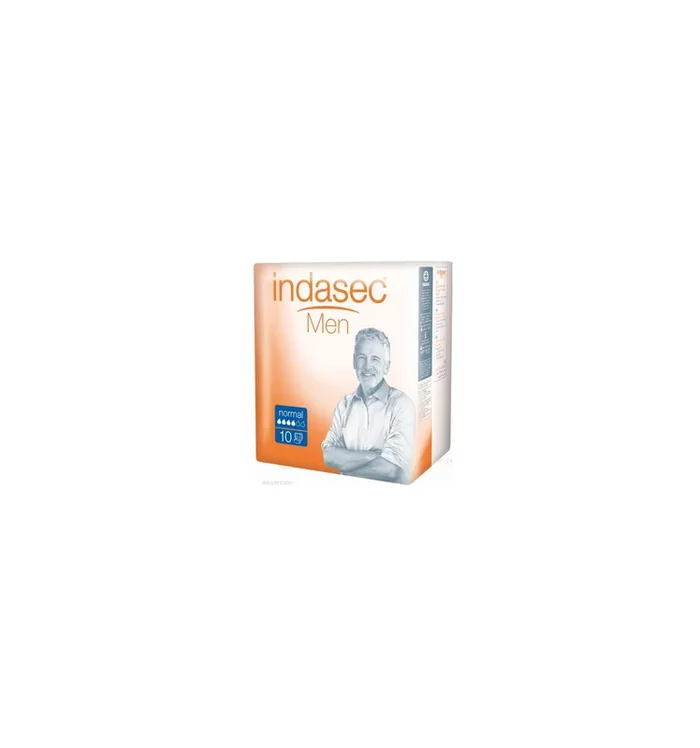 ABSORBENTE INDASEC HOMBRE NORMAL 10u
