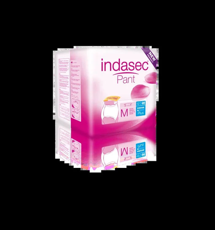 ABSORBENTE INDASEC PANT PLUS TALLA MEDIANA 12u