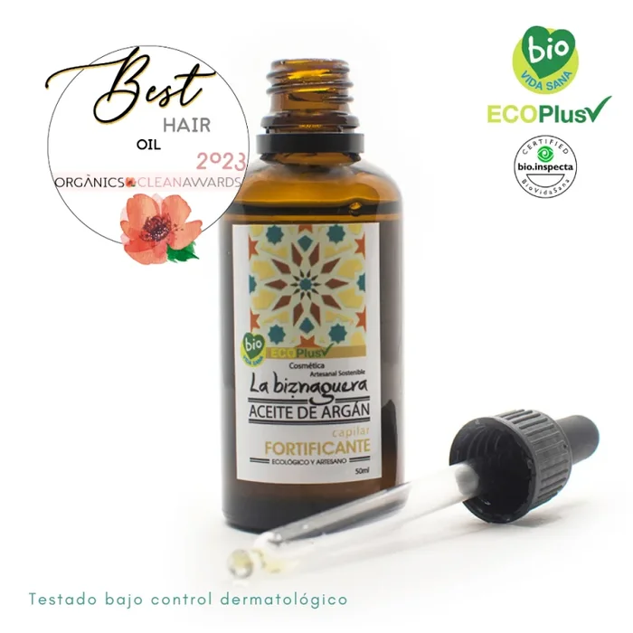 Aceite capilar de Argán fortificante, La Biznaguera