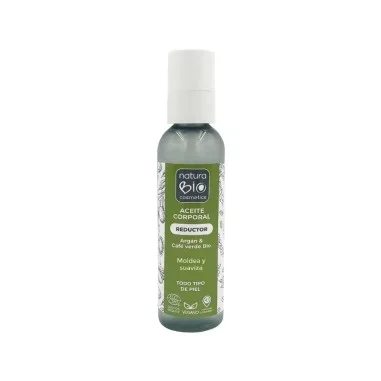 Aceite corporal Reductor Argán & café verde Bio de 200ml, NaturaBIO Cosmetics