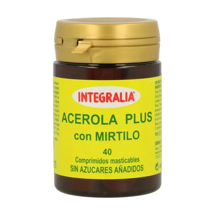 Acerola Plus con Mirtilo – Integralia – 40 comprimidos