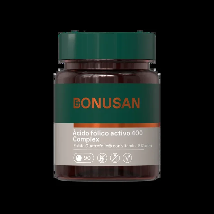 Ácido Fólico Activo 400 Complex · Bonusan · 90 comprimidos