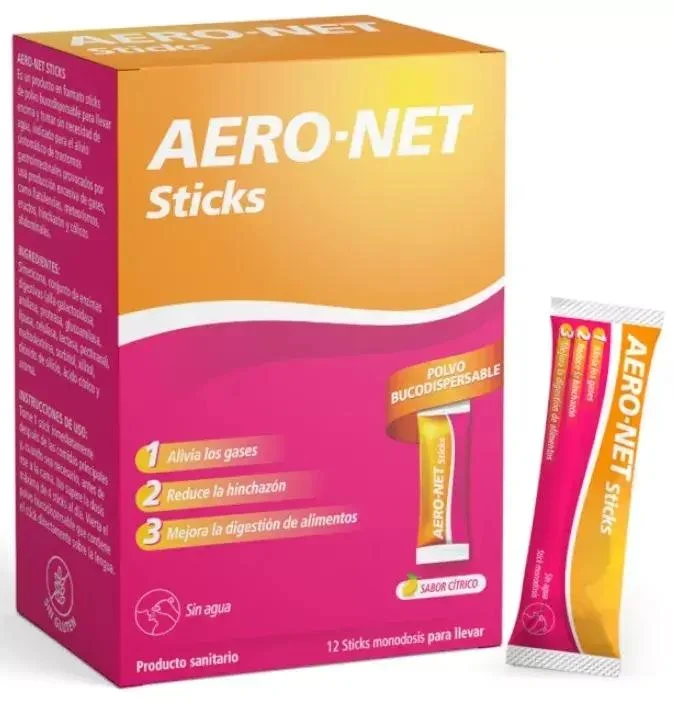 AERO-NET 12 STICKS 2 G SABOR CITRICO