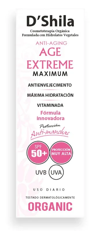 Age Extreme Maximum SFP 50 · D’Shila · 60 ml