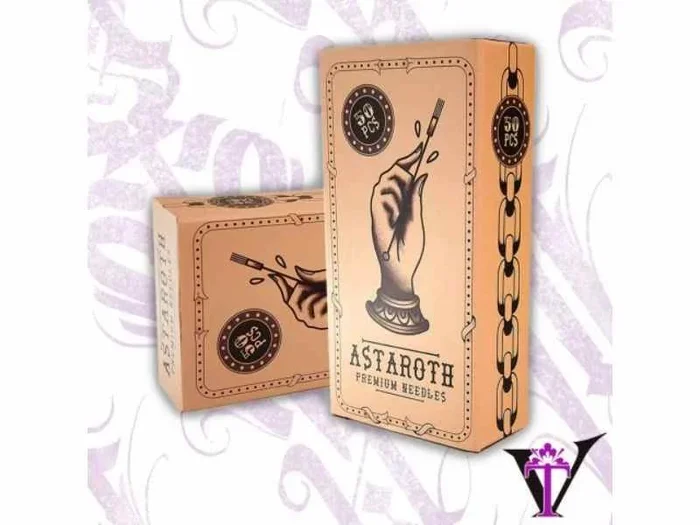 Agujas para tatuar soldadas Astaroth 5RL, 10 ud