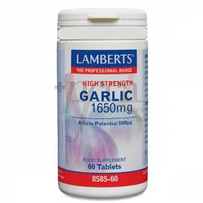 Ajo concentrado 1650 mg – Lamberts – 60 Tabletas
