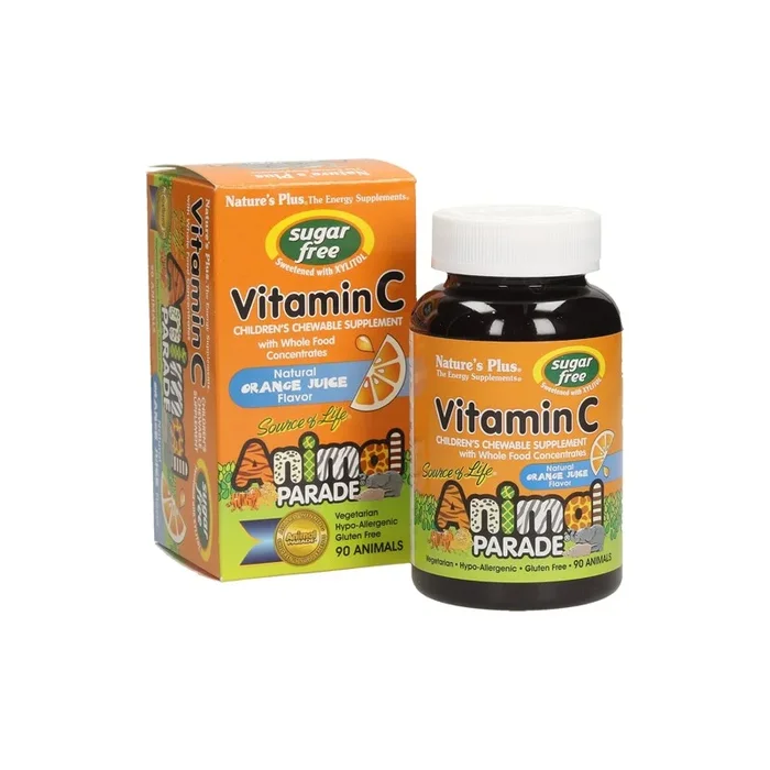 Animal Parade Vitamina C Natures Plus, 90 animales mast.