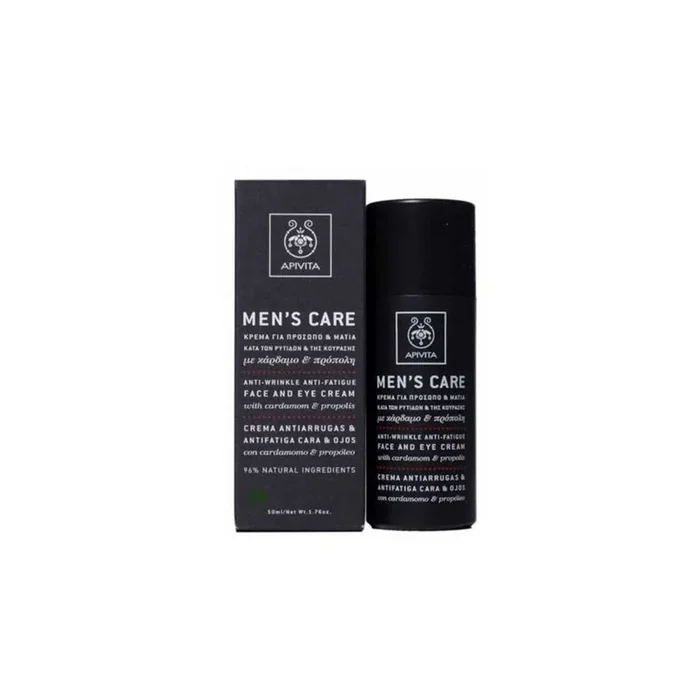 APIVITA – CREMA FACIAL Y DE CONTORNO OJOS ANTIARRUGAS Y ANTIFATIGA PARA HOMBRE (50 ML)
