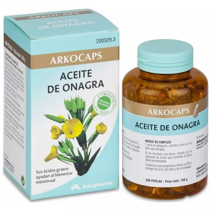 Arkopharma Arkocápsulas Aceite De Onagra, 200 Perlas