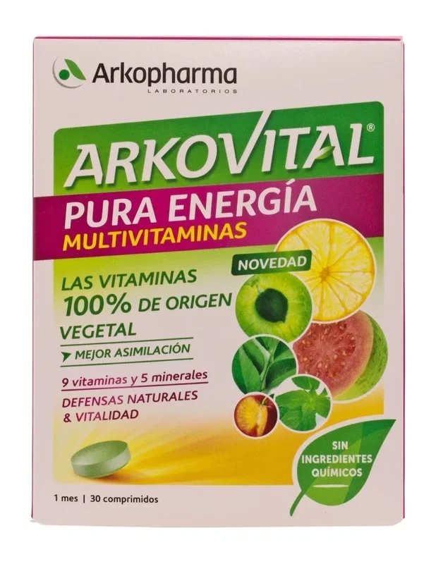 Arkopharma Arkovital Pura Energía, 30 Comprimidos