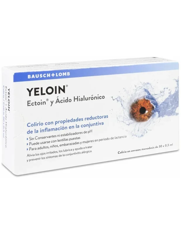 Bausch + Lomb Yeloin Ectoin y Ácido Hialurónico 30 Monodosis 0,5 ml