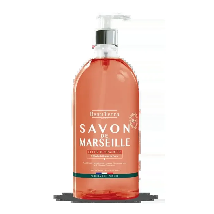 Beauterra Jabones De Marsella Jabón De Marsella Flor De Naranjo , 1000 ml