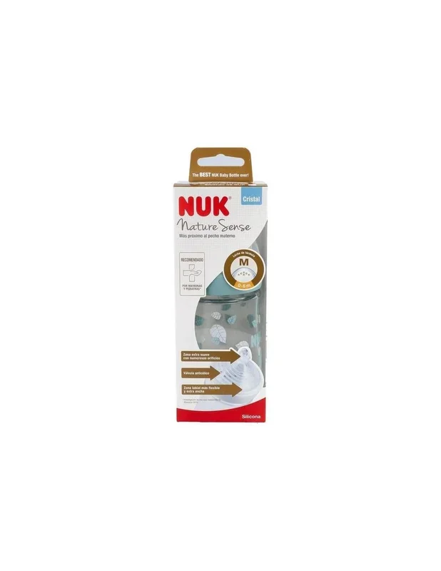 Biberon Nature Sense Tc Cristal 0-6 S Silico 240Ml