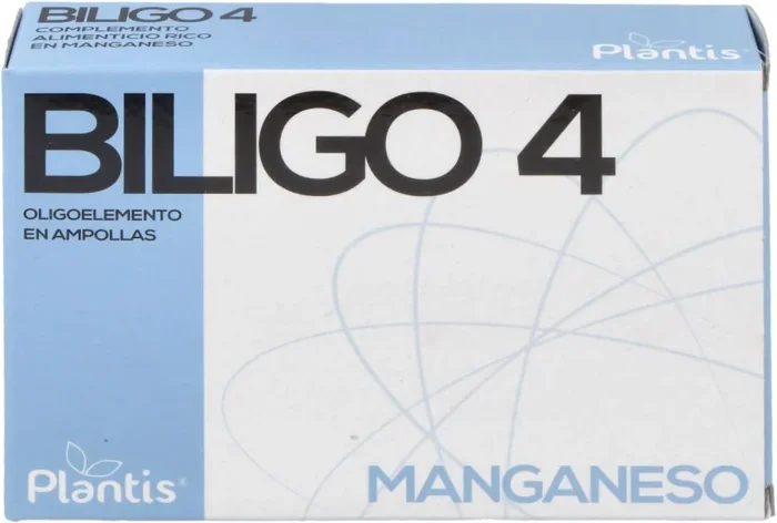 Biligo 4 – Manganeso · Plantis · 20 ampollas