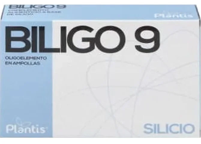 Biligo 9 – Silicio · Plantis · 20 ampollas