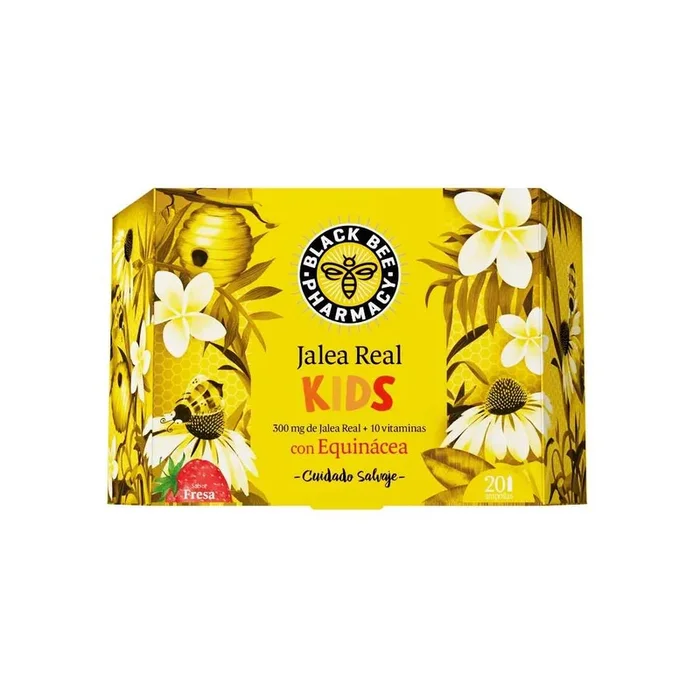 BLACK BEE PHARMACY – JALEA REAL KIDS CON VITAMINA D Y EQUINÁCEA (20 AMPOLLAS)