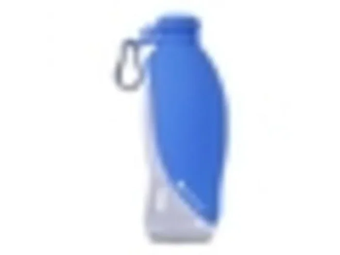 Botella Bebedero Portátil ‘Nature’ de silicona con mosquetón de plástico (2001)