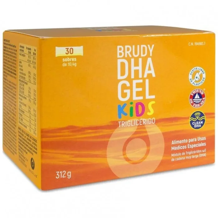 Brudy Dha Gel Kids, 30 Sobres