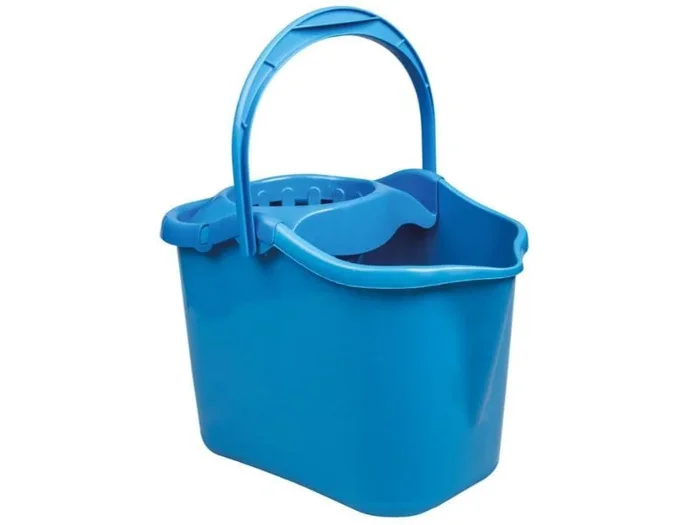 BUGA Cubo rectangular para fregona con escurridor – 15 L