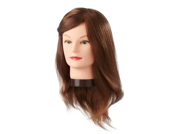 CABEZA MANIQUI AMBER 35-40 CM PELO NATURAL