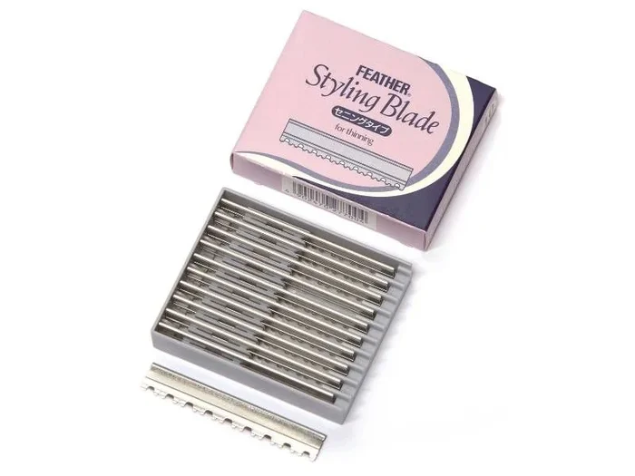 CAJA 10 CUCHILLAS FEATHER STYLING RAZOR-W