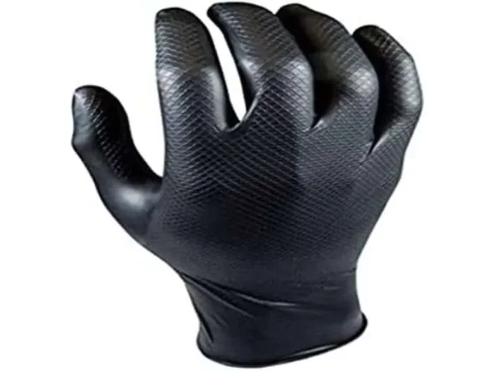 Caja 50 Guantes Desechables Nitrilo Negro Sin Polvo – Juba