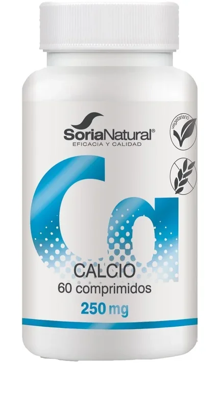 Calcio con Vitamina D3 – Liberación Sostenida · Soria Natural · 60 comprimidos