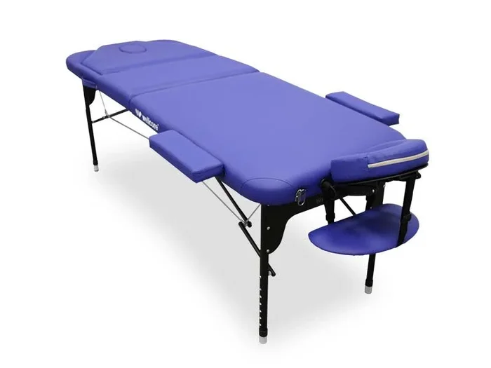 Camilla plegable de aluminio WELLCORE 185 x 65 cm con respaldo abatible