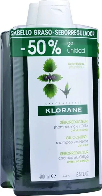 Champô Urtiga Klorane Duo 2x400Ml