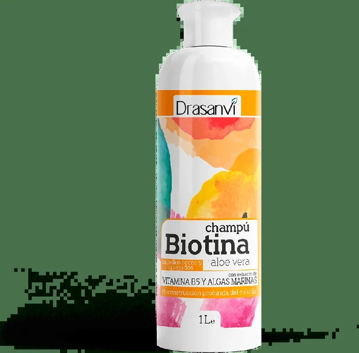 Champú Biotina y Aloe vera – Pelos secos y Apagados – Drasanvi – 1000 ml
