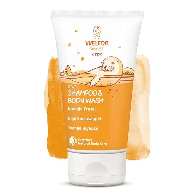 Champú y Gel de ducha Kids Naranja Weleda
