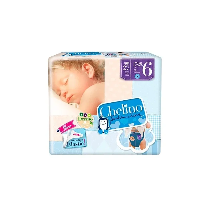 Chelino Fashion&Love pañales T6 17-28kg 27uds