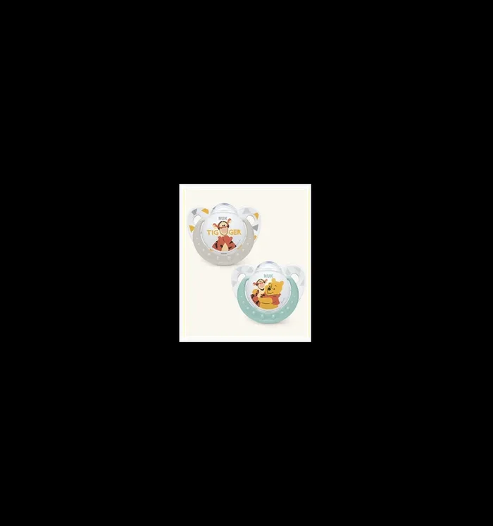 CHUPETE DE SILICONA WINNIE THE POOH NUK 6-18 MESES 2u