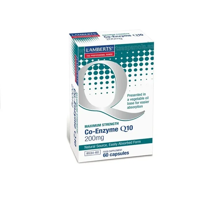 Coenzima Q10 200mg. Lamberts, 60cap.