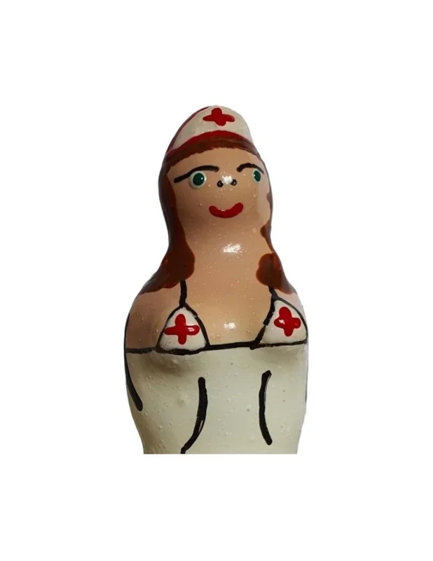 Condomerie – Preservativo Decorativo Pintado A Mano Enfermera Morena