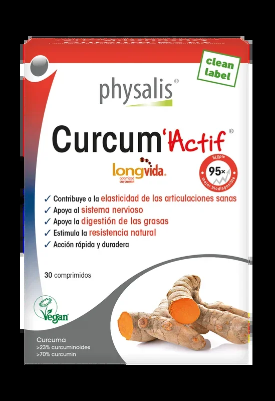 Curcum Actif · Physalis · 30 comprimidos