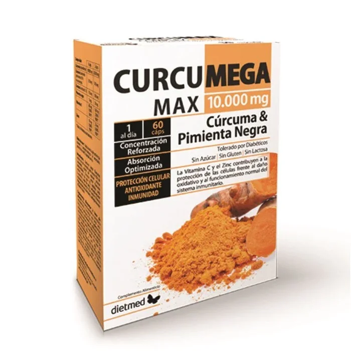 Curcumega Max 10000 mg – Dietmed – 60 cápsulas