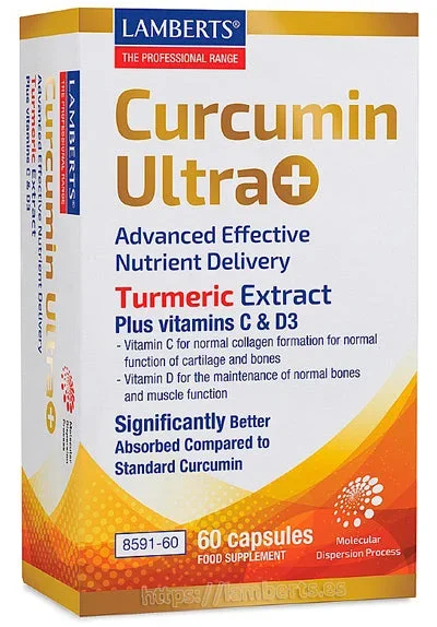 Curcumin Ultra+ · Lamberts · 60 cápsulas