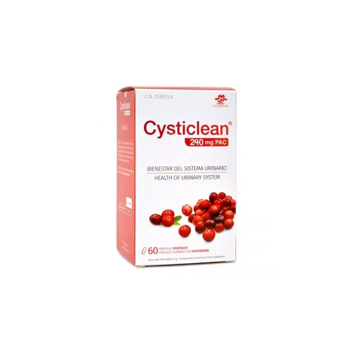 Cysticlean Cápsulas 240 mg PAC Bienestar del Sistema Urinario 60 Uds