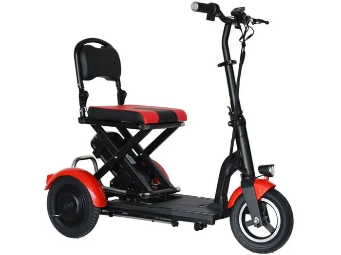 DEVO – Patinete eléctrico de 3 ruedas 300/600 vatios para personas con movilidad reducida y personas mayores