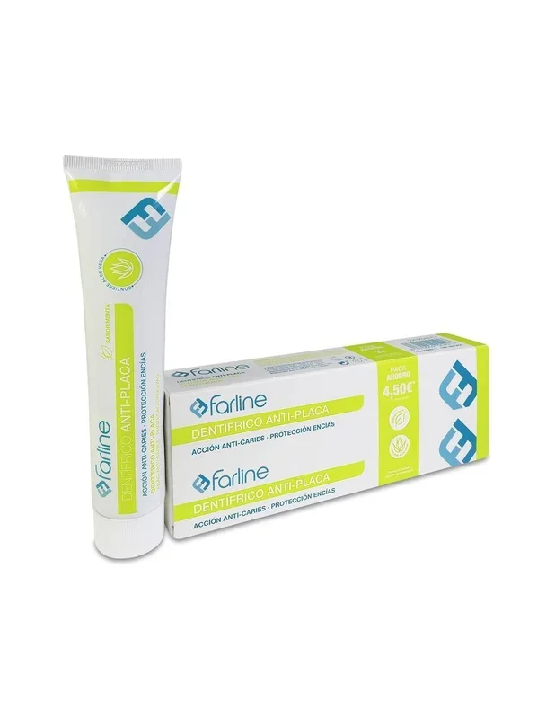 Duplo Farline Dentífrico Antiplaca Menta Y Aloe Vera, 125 Ml