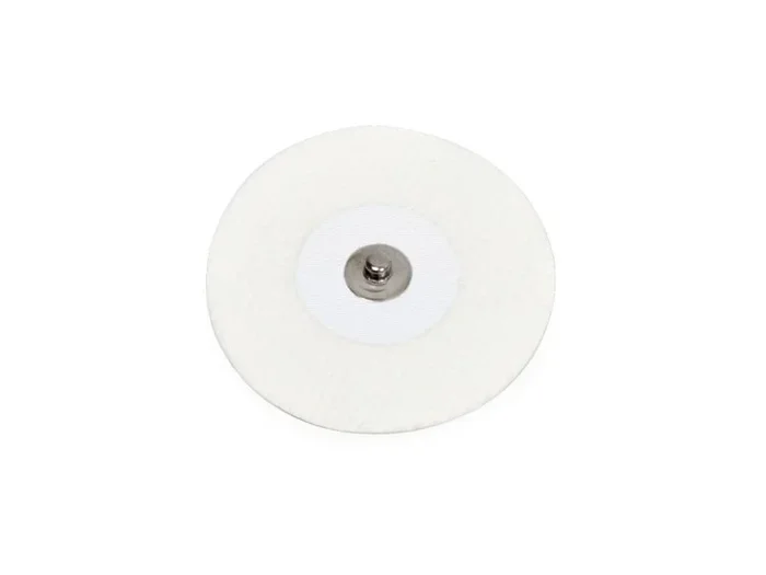Electrodos circulares ECG anclaje clip