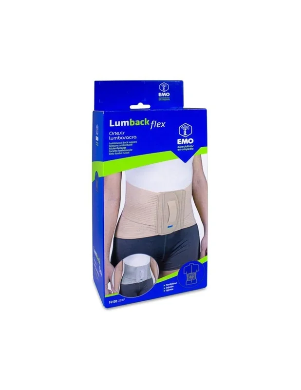 Emo Fj100 Lumback Flex Ortesis Faja Lumbosacra Talla L, 1 Unidad