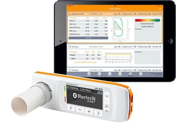 Espirómetro Spirobank II para iPad