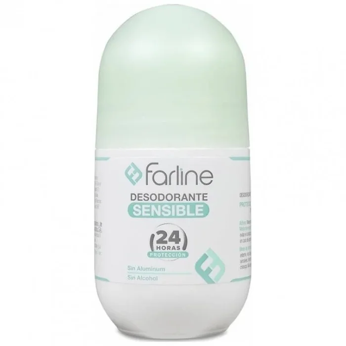 Farline Desodorante Piel Sensible 24 Horas Roll-On, 50 Ml