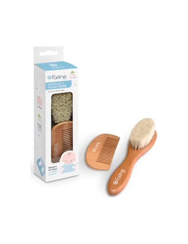 Farline Pack Con Peine Y Cepillo De Bebé, 1 Unidad