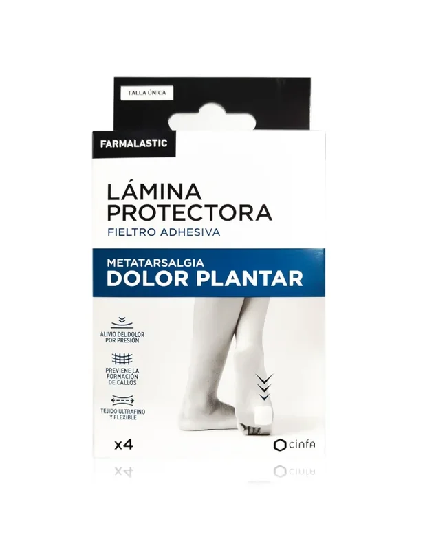 Farmalastic Lamina ProtectoraMetatarsalgia Dolor Plantar Talla Única